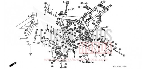 CARROSSERIE DE CHASSIS NX650R de 1994